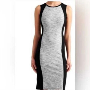 Athleta Cityscape Bodycon Black Marl Gray Heather Dress